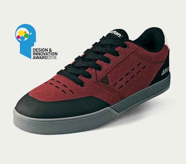 Afton Mens Keegan MTB / Urban Shoes Black/Maroon/Grey