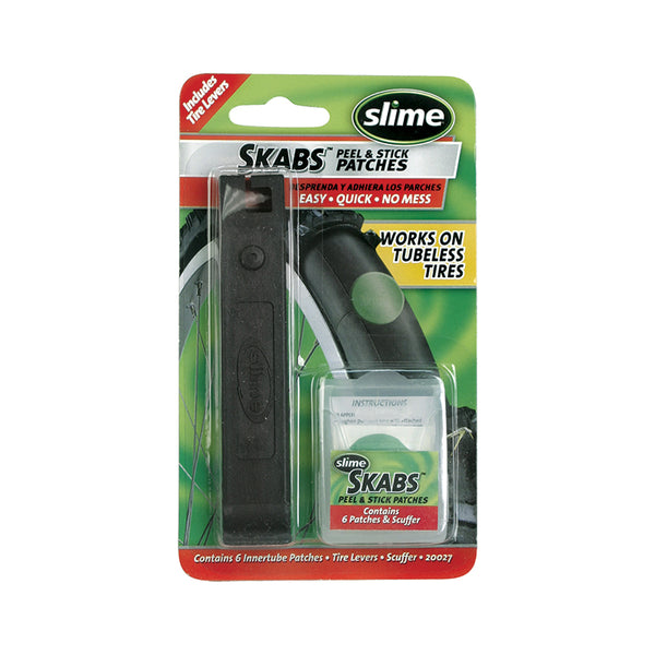 Slime Skabs Glueless Self Adhesive Patch Kit w/Tire Levers