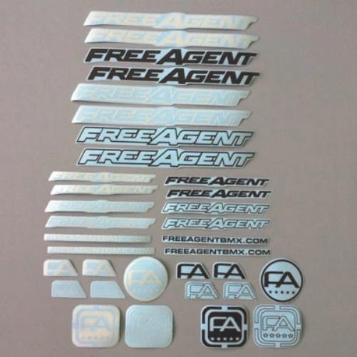 Free Agent Frame / Fork Sticker Pack