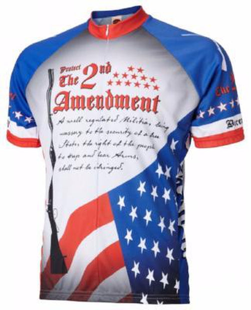 World Jerseys 2nd Amendment Mens Cycling Jersey