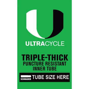 Ultracycle Premium Triple Thick & Thorn Puncture Resistant Tube ALL SIZES AVAILABLE!
